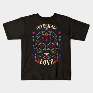 Eternal Love - Dia de los muertos Kids T-Shirt